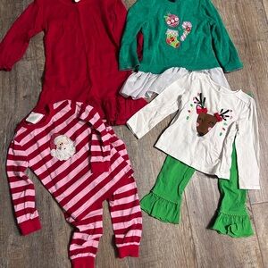Festive Kids 3T Holiday Outfit Bundle